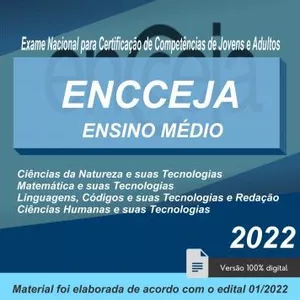 Imagem de capa para o Ebook Apostila ENCCEJA 2022 Ensino Médio