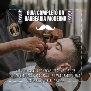 Imagem de capa para o Ebook Guia Completo da Barbearia Moderna