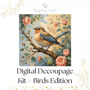 Cover image for Ebook Digital Decoupage Kit – Birds Edition