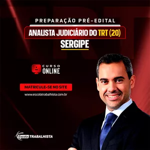 Imagem de capa para o Curso online PREPARAÇÃO PRÉ-EDITAL TRT 20 - ANALISTA JUDICIÁRIO