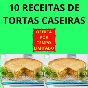 Imagem de capa para o Ebook 10 RECEITAS DE TORTAS CASEIRAS