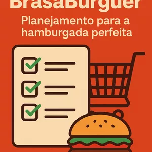 Imagem de capa para o Ebook Checklist BrasaBurger - Compre tudo que precisa