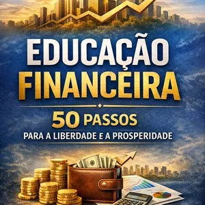 Imagem de capa para o Ebook 50 passos para a liberdade financeira 