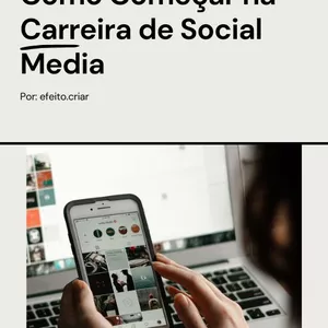 Imagem de capa para o Ebook Mini eBook: Como Começar na Carreira de Social Media
