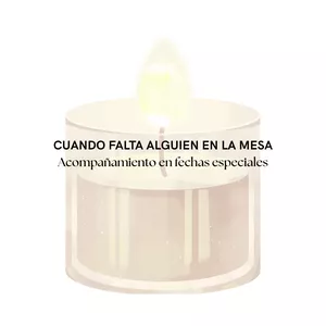 Imagen de portada para Ebook Cuando falta alguien en la mesa: Acompañamiento en fechas especiales