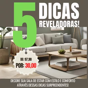 Imagem de capa para o Ebook 5 Dicas Reveladoras para Decorar sua Casa