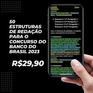 Imagem do curso 50 ESTRUTURAS DE REDAÇÃO PARA O CONCURSO DO BANCO DO BRASIL 2023