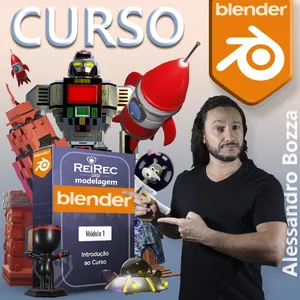 Imagem principal do produto CURSO DE BLENDER - MODELAGEM PARA IMPRESSÃO 3D