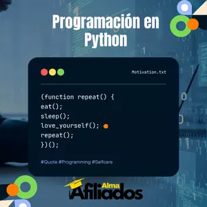 Imagen de portada para Curso online ▶Programación en Python