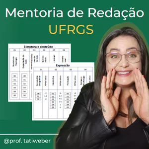 Imagem de capa para o Ebook Mentoria Redação UFRGS - temas e correção