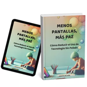 Imagen de portada para Ebook Menos Pantallas, Más Paz: Cómo Reducir el Uso de Tecnología Sin Peleas