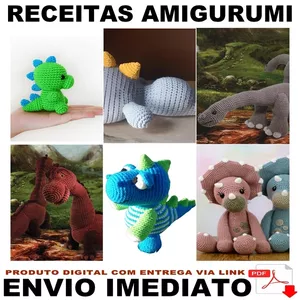 15 Receitas Amigurumi Dinossauros - Português