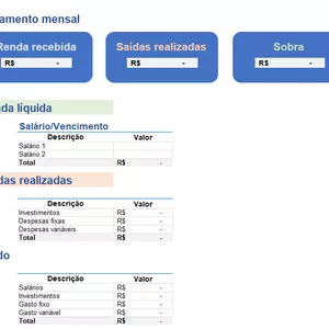 Imagem de capa para o Curso online OrçaFácil: Controle Financeiro Pessoal + Consultoria Personalizada