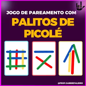 Imagem de capa para o Ebook JOGO DE PAREAMENTO COM PALITOS DE PICOLÉ