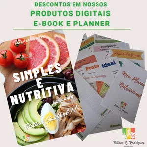 Imagem de capa para o Ebook RECEITAS DA NUTRI + PLANNER NUTRICIONAL