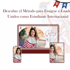 Imagen de portada para Curso online Descubre el Método para Emigrar como Estudiante Internacional a Estados Unidos