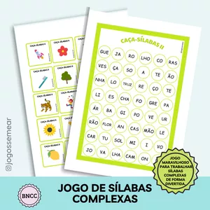 Imagem de capa para o Ebook CAÇA-SÍLABAS II ( SÍLABAS COMPLEXAS)