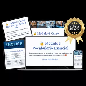 Imagen de portada para Curso online Aprende Lo Básico Del Inglés En Hasta 15 Días Sin Trabarte, Sin Miedo Y Sin Vergüenza De Hablar (Con Ejercicios, Traducciones Y Audios)