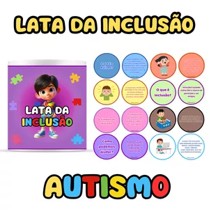 Imagem de capa para o Ebook Lata da Inclusão - Autismo + Bônus Especial para Ensinar, Aprender e Incluir!