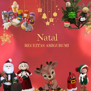 Imagem de capa para o Curso online RECEITAS AMIGURUMI DE NATAL