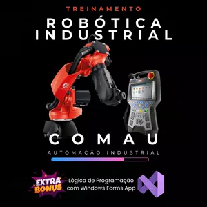 Imagem de capa para o Curso online Robótica Industrial COMAU - Operação e Programação