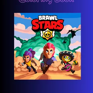 Cover image for Ebook Brawl Stars Coloring Book 