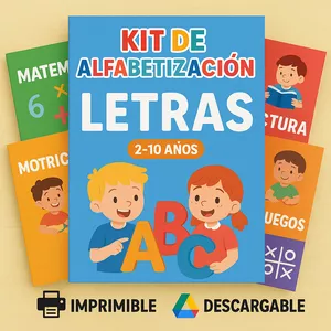 Imagen de portada para Curso online 🧠KIT DE ALFABETIZACIÓN 2 A 10 AÑOS – APRENDE JUGANDO DESDE CASA
