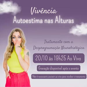 Imagem de capa para o Curso online Vivência Autoestima nas Alturas!