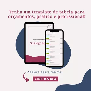 Imagem de capa para o Curso online Tamplate de tabela para orçamentos