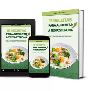 Imagem de capa para o Ebook Sabor e Vitalidade - 15 Receitas para Aumentar a Testosterona