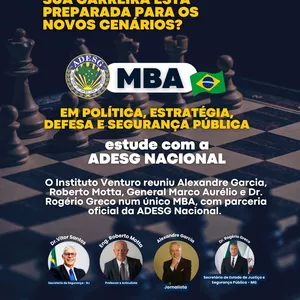 Imagem do curso MBA em Politica, Estratégia, Defesa e Segurança Pública - Versão Gravada