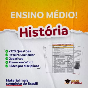 Imagem do curso HISTÓRIA - PLANEJAMENTOS E ATIVIDADES - BNCC