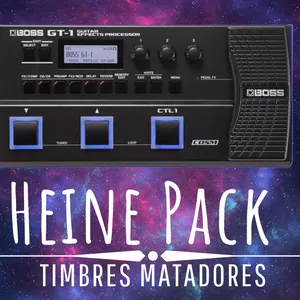 Imagem de capa para o Curso online BOSS GT1 HEINE PACK METAL - HIGH GAIN and CLEAN