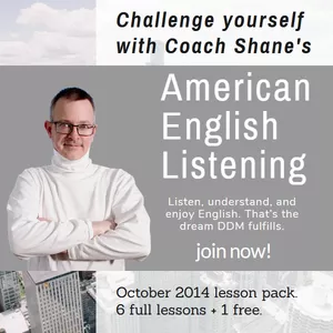 Cover image for Online course Coach Shane's American English Listening - October 2014