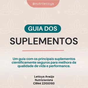 Imagem de capa para o Ebook E-book Guia dos Suplementos