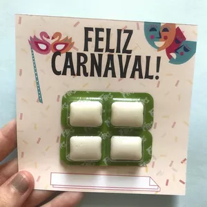 Imagem de capa para o Ebook Cartão de lembrancinha de Carnaval