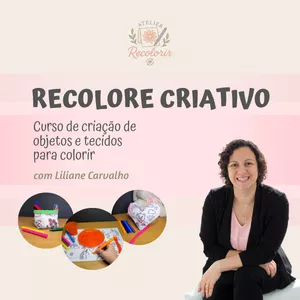 Imagem de capa para o Curso online Recolore Criativo
