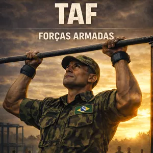 Imagem de capa para o Ebook APROVAÇÃO NO TAF: SEU GUIA DEFINITIVO PARA AS FORÇAS ARMADAS!