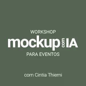 Imagem de capa para o Curso online Workshop Mockup com IA para Eventos