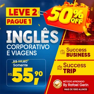 Curso CURSO INTENSIVO DE INGLÊS CORPORATIVO E INGLÊS PARA VIAGENS ***COM CERTIFICADO***