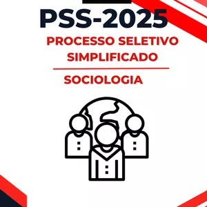Imagem de capa para o Ebook PSS 2025/2026 SEDUC São Paulo - Sociologia