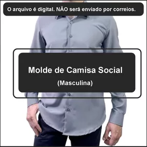 Imagem principal do produto Molde de Camisa Social (Masculina)