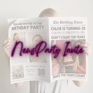 Cover image for Online course News Party Invite