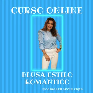 Imagen de portada para Curso online Curso de Costura Online Blusa Estilo Romantico