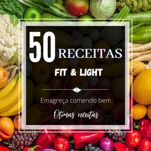 Imagem de capa para o Ebook 50 receitas fit e light