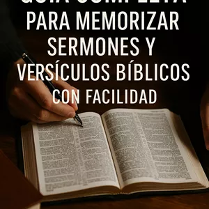 Imagen de portada para Ebook Guía Completa para Memorizar Sermones y Versículos Bíblicos con Facilidad