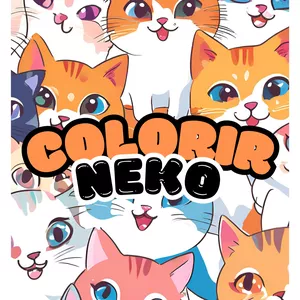 Imagem de capa para o Ebook Neko - Livro de Colorir 