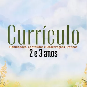Imagem de capa para o Ebook Currículo Homeschooling para Crianças de 2 e 3 anos