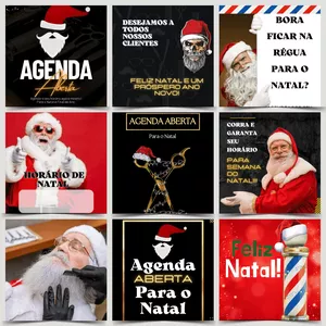 Imagem de capa para o Curso online POSTS DE NATAL PARA BARBEARIA