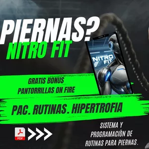Imagen de portada para Ebook NITRO FIT Rutinas de pierna ON FIRE